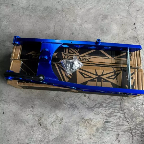 Swing Arm Y15 Y16 Blue Logo Alloy CNC Cutting Design  5 cm Premium Import Quality Premium Blue Extra 5 cm