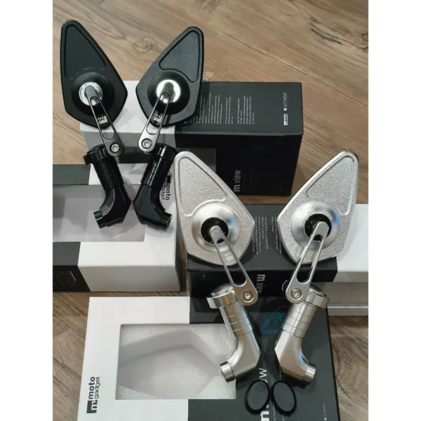 Random Motogadget UltraCut Metal Mirror Universal 2in1 Side Mirror End Bar Mirror