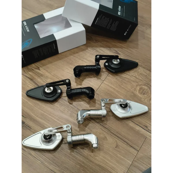 Random Motogadget UltraCut Metal Mirror Universal 2in1 Side Mirror End Bar Mirror