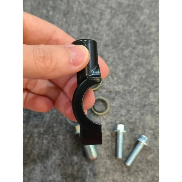 my-11134207-7r98x-lmg5e3mlqpqr61.webp CNC Side Mirror Bracket Set With Screw And Brake Hose Screw Washer Black Colour