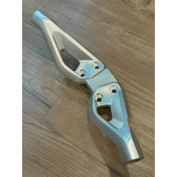 Handle Bar Handlebar Naked CNC Colour Chrome Silver