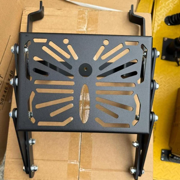 CNC Black Butterfly Adjustable Foldable Rear Rack