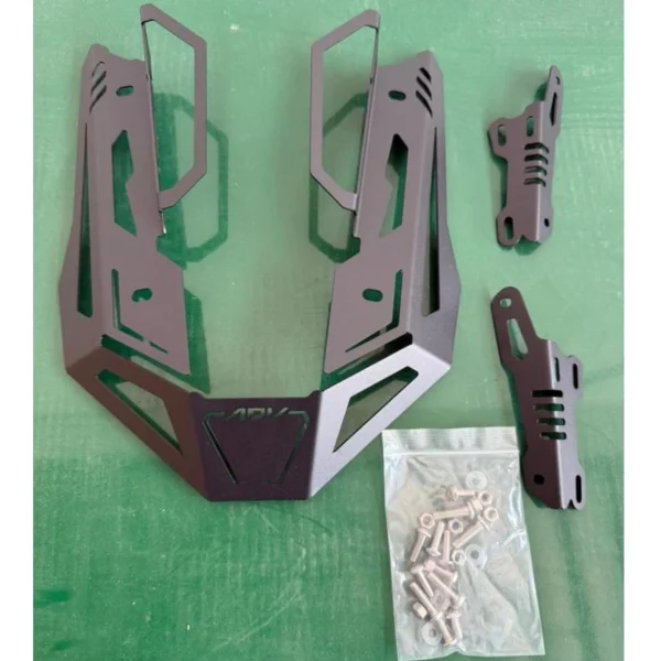 CNC Windshield   Bracket Set Smoke Colour Windshield Set